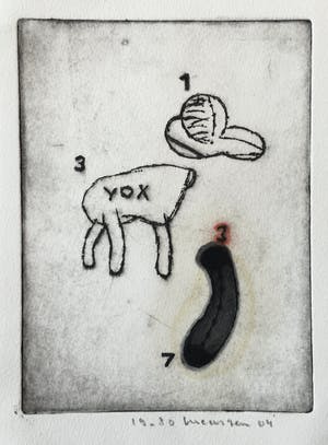 Reinier Lucassen - ets ‘YOX’ - 2004 - oplage 30 kopen? Bied vanaf 95!