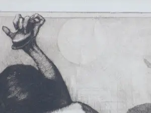 Frans Hogerwaard - Spaanse Flamencodanseres - Ets kopen? Bied vanaf 90!