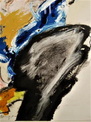 O.C. Hooymeijer - Expressionistische gemengde techniek (Olieverf/Pastel e.a.) "Can Can danseres" kopen? Bied vanaf 1!