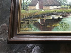 Niet of onleesbaar gesigneerd - Boerderij aan water. kopen? Bied vanaf 1!