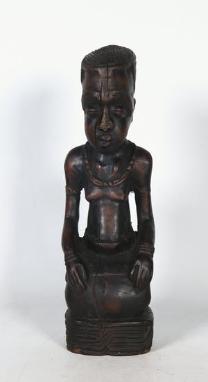 Kuba - Houten beeld van koning NDOP kopen? Bied vanaf 1!