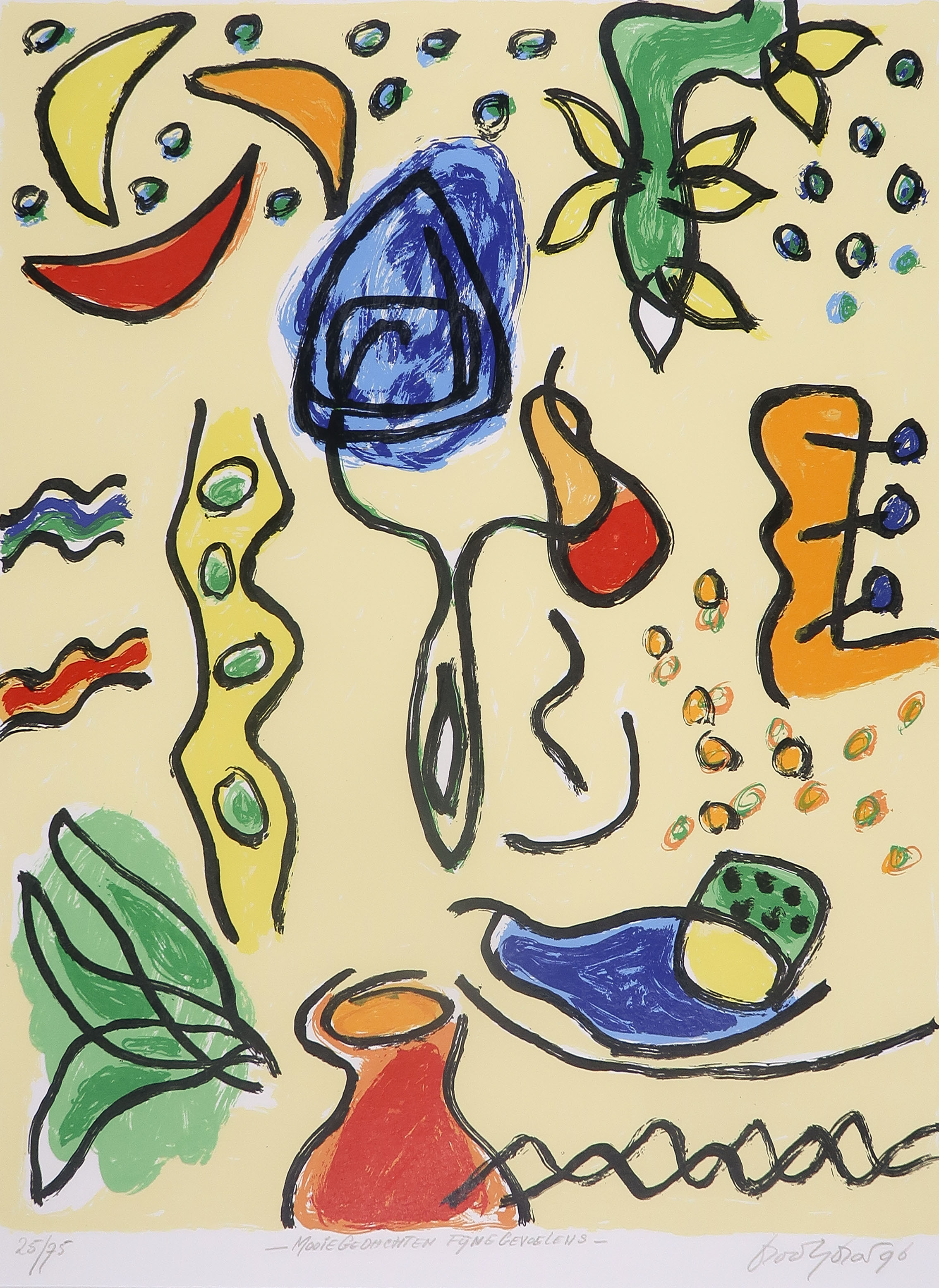 Keimpe Kootstra - Zeefdruk, Mooie Gedachten Fijne Gevoelens kopen? Bied vanaf 1!