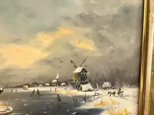 Henk Poeder - Hollandsch Winterlandschap met koek en zoopie kopen? Bied vanaf 124!