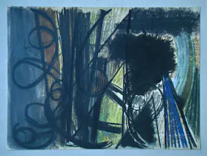 Hans Hartung - Pastel P. 1947-20 - Offset lithography signed - 1961 kopen? Bied vanaf 120!