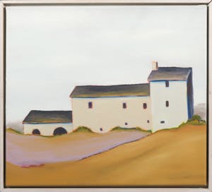 Euf Lindeboom - Olieverf op doek, Landschap met huis - Ingelijst kopen? Bied vanaf 250!