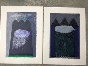 Ahmad Baldin - Lot van twee zeefdrukken kopen? Bied vanaf 45!