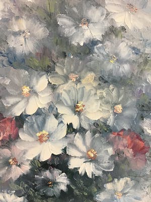 Niet of onleesbaar gesigneerd - Pot met bloemen kopen? Bied vanaf 1!