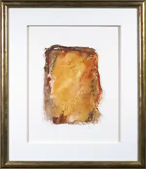 Francis Mean - Gemengde techniek op doek, Zonder titel - Ingelijst verkocht voor € 100!