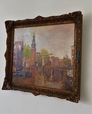 Niet of onleesbaar gesigneerd - torengezicht Amsterdam kopen? Bied vanaf 1!
