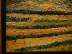 Niet of onleesbaar gesigneerd - kleurrijk impressionistisch landschap kopen? Bied vanaf 10!