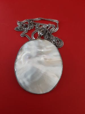 Curiosa - Silver ketting en hanger parelmoer kopen? Bied vanaf 1!