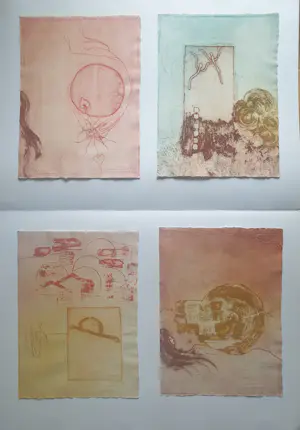 Jan Montyn - 4 ets / aquatinten - 1990 - 26/48 - Alle werken Handgesigneerd kopen? Bied vanaf 275!