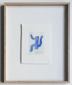 Klaas Gubbels - Unieke handgekleurde lijnets | 'Alles Kan' (INGELIJST) kopen? Bied vanaf 600!