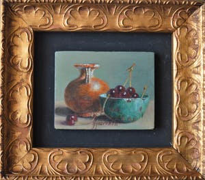 Hans Habraken - stilleven met kersen kopen? Bied vanaf 150!