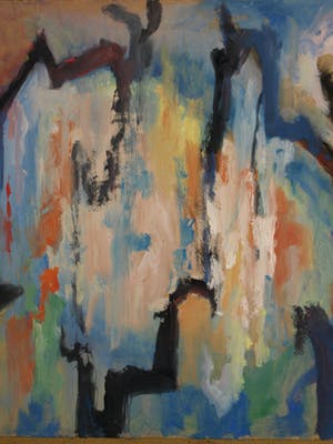 Klaas Pijlman - Olieverf op papier , Bos – 1968 kopen? Bied vanaf 35!