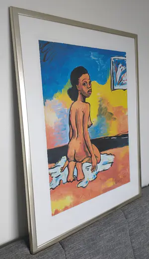 Peter Klashorst - African Queen, zéér groot kopen? Bied vanaf 150!