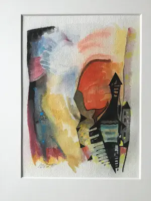 Jan Brugge - Compositie zonder titel + boek kopen? Bied vanaf 30!