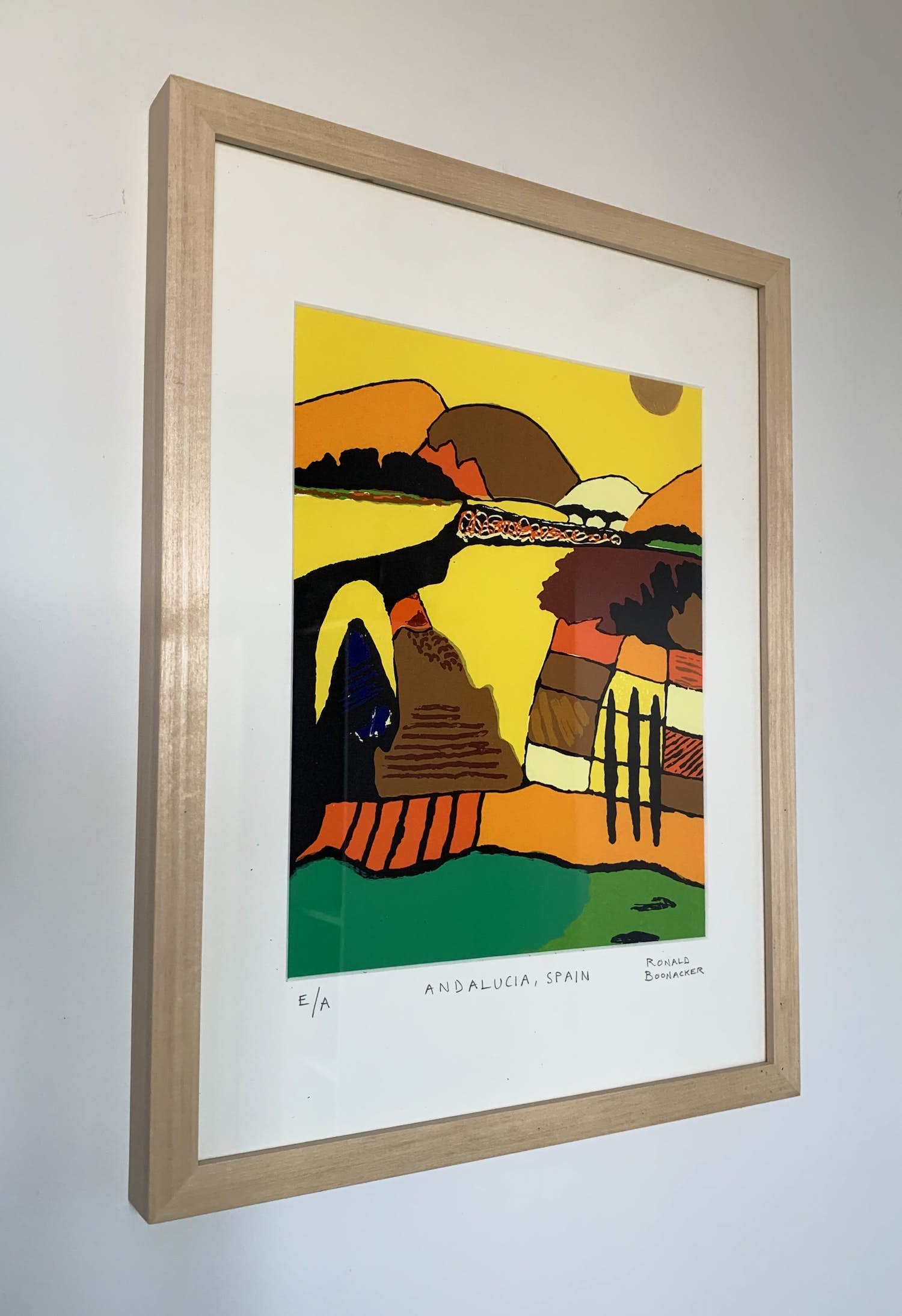 Ronald Boonacker - Andalucia, Spain INGELIJST verkocht voor € 55!