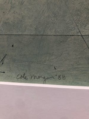 Cole Morgan - mooi ingelijst uniek werk met titel model #19 kopen? Bied vanaf 1100!