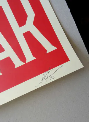 Shepard Fairey - ( Obey ) Make Art - Not War - offset - handgesigneerd kopen? Bied vanaf 109!