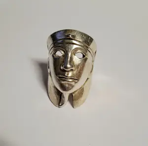 Zilveren Vintage Egyptische Farao Statement Ring  circa 1950. kopen? Bied vanaf 55!