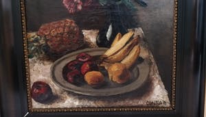 Conrad Kickert - Stilleven met tulpen en fruit (Laatste keer!!) kopen? Bied vanaf 400!