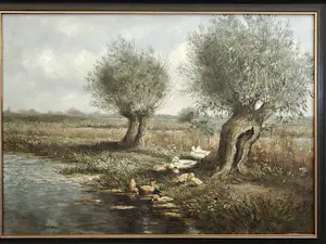 Henk Roosink - Eenden in polderlandschap kopen? Bied vanaf 195!