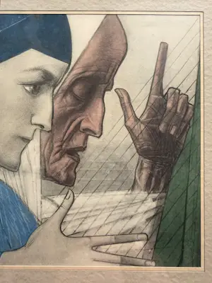 Jan Toorop - Handgekleurde Isografie 'Jeugd en Ouderdom' (uitgave Vorst & Tas, Amsterdam) kaufen? Bieten Sie von 50!