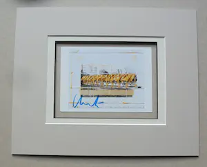 Christo - Project for Central Park NYC " The Gates "- handgesigneerd met waskrijt (zelden) kopen? Bied vanaf 119!