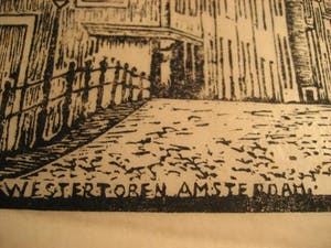 Jac. de Beer - Westertoren Amsterdam houtdruk kopen? Bied vanaf 1!