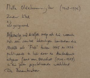 Melle Oldeboerrigter - Pentekening, Z.T. Naakt - Ingelijst kopen? Bied vanaf 100!