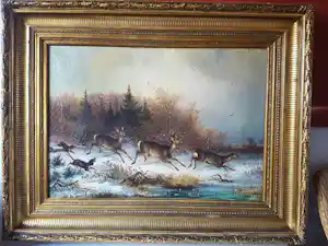 Carl Friedrich Ockert - Hertenjacht met honden vendu pour 700€ !