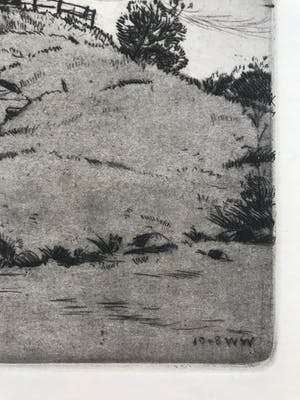 Willem Witjens - Gesigneerde ets uit 1948 - "Molen bij Zeddam" kopen? Bied vanaf 1!