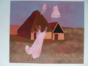 Henriette Boerendans - Kleur houtsnede, Titel 12 April kopen? Bied vanaf 40!