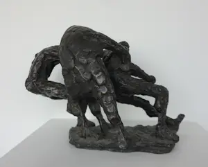 Hans Blank - Prachtig bronzen beeld (zwaar!), Scheepsbemanning kopen? Bied vanaf 800!