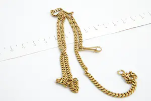 199 - Redelijk lang (60cm!) 18Krt donker geel gouden Gourmet collier kopen? Bied vanaf 960!