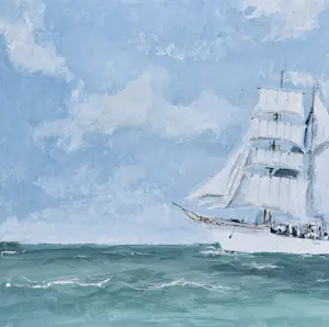 Rene Marie Dujardin - Hervorragendes Paar Marine-Aquarelle, signiert um 1960 kopen? Bied vanaf 70!