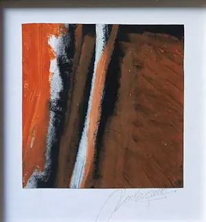 Jan Radersma - Abstracte compositie - Gemengde techniek - Ingelijst kopen? Bied vanaf 50!