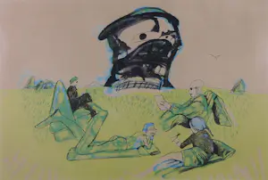 Lucebert - Litho, Rustig avontuur - Ingelijst (Groot) kopen? Bied vanaf 250!