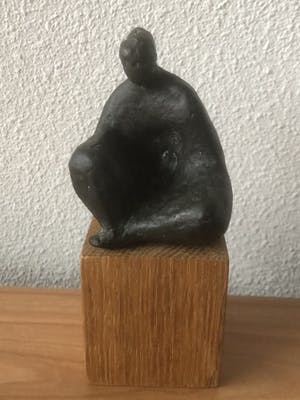 Brons (Onbekend) - Prachtig bronzen beeldje " VROUW " heel apart kopen? Bied vanaf 45!