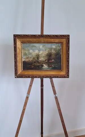 Johan Godfried van Ginkel - (1827-1863) - landschap - 19e eeuw kopen? Bied vanaf 50!