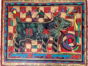 Eric Toebosch - Ongevaarlijke hond - Zeefdruk verkocht voor € 45!