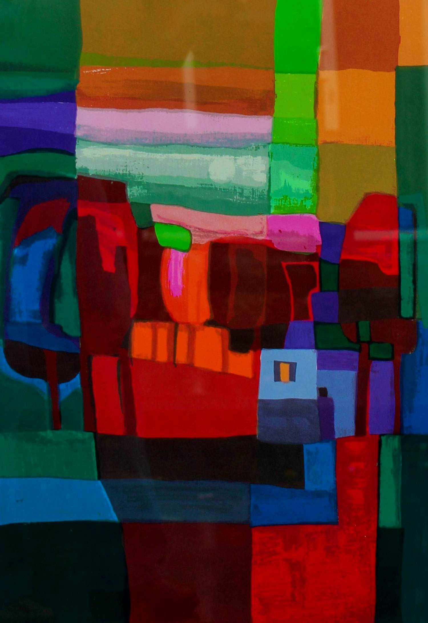 Ton Schulten - Ingelijste kleurenzeefdruk: ''Herfst II" - 1998 kopen? Bied vanaf 595!