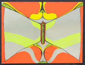 Michel Cardenas - Zeefdruk, Zonder titel - Ingelijst kopen? Bied vanaf 1!