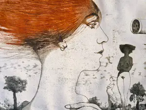 Nicolaas Wijnberg - Grote, in zeer kleine oplage (prova III 3/12) gemaakte kleuren-Ets "Fö(h)n " kopen? Bied vanaf 44!