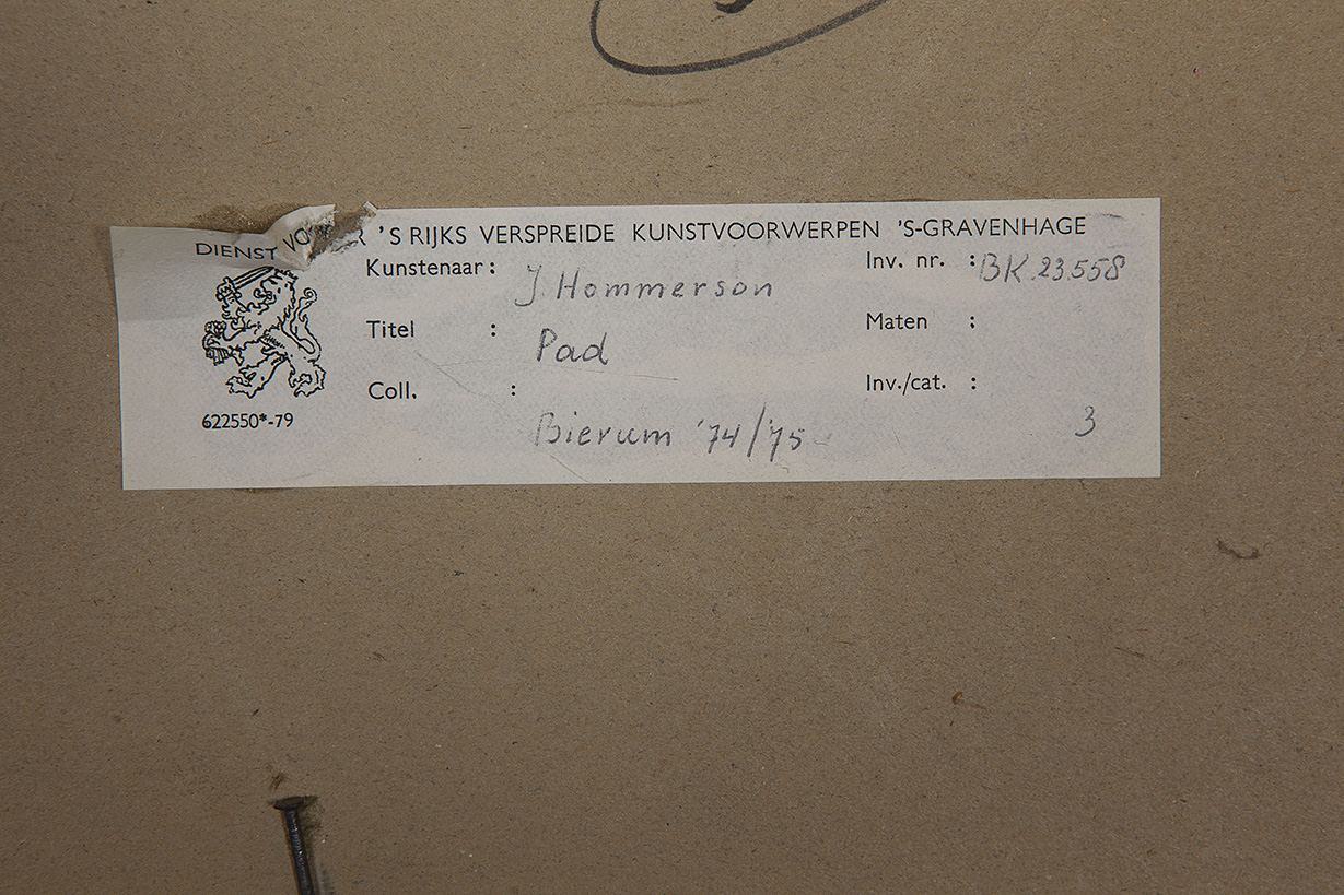 Joep Hommerson - Pad - Ets - gesigneerd r.o. - BKR Bierum - 1975 kopen? Bied vanaf 10!
