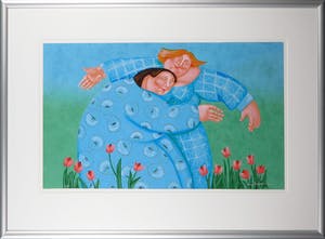 Ada Breedveld - Zeefdruk, Zonder titel III - Ingelijst kopen? Bied vanaf 60!