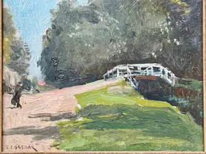 Ko Cossaar - Benoordenhoutseweg met bruggetje naar Haagse Bos - 1906 kopen? Bied vanaf 2750!