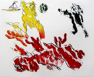 Jan Sierhuis - ets uit de Gelderse grafiekmap - 1973 verkocht voor € 65!