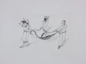 Han Mes - Twee litho's, Zonder titel kopen? Bied vanaf 20!